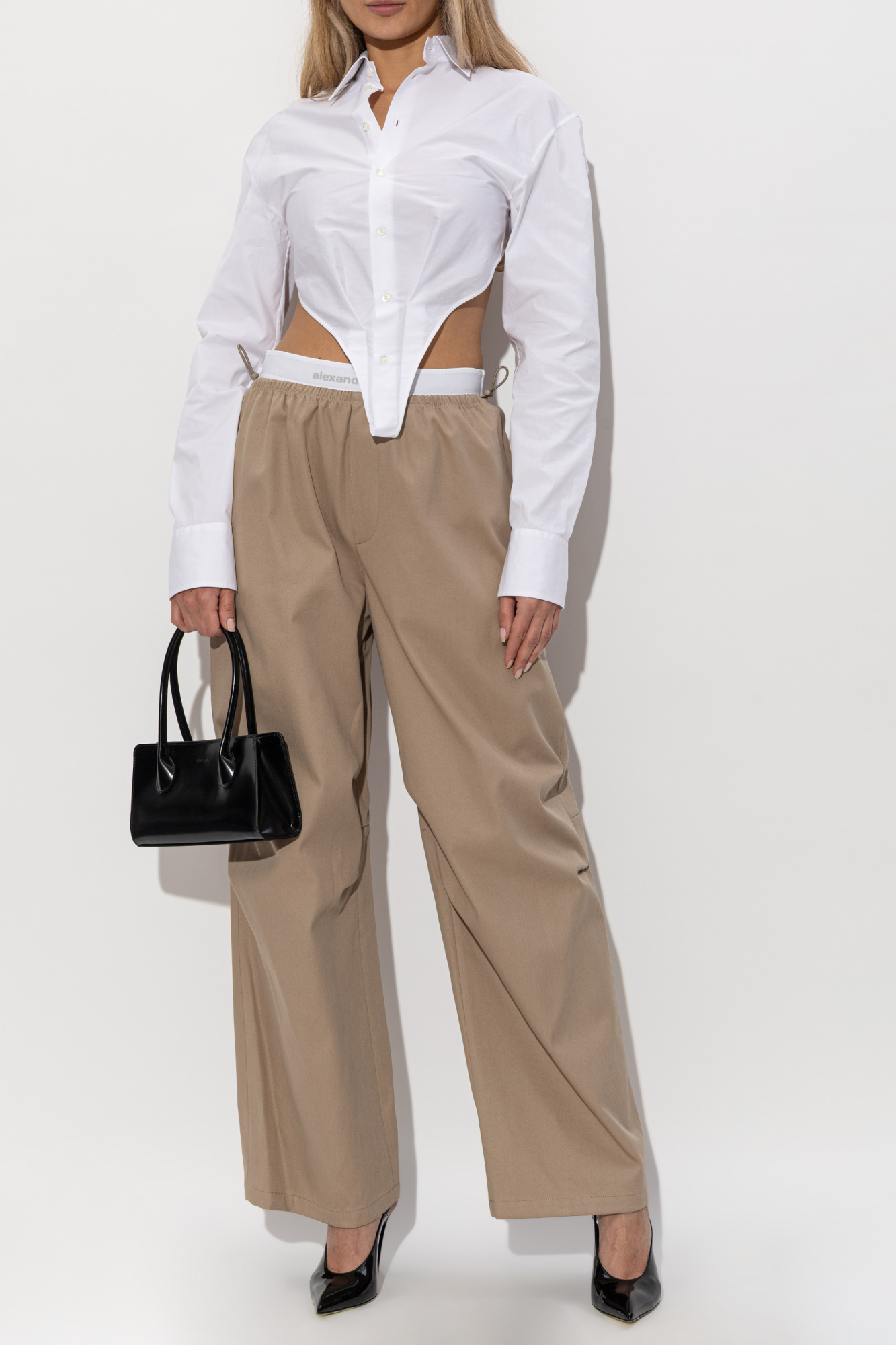 Alexander Wang Pants with logo | Women's | Vitkac